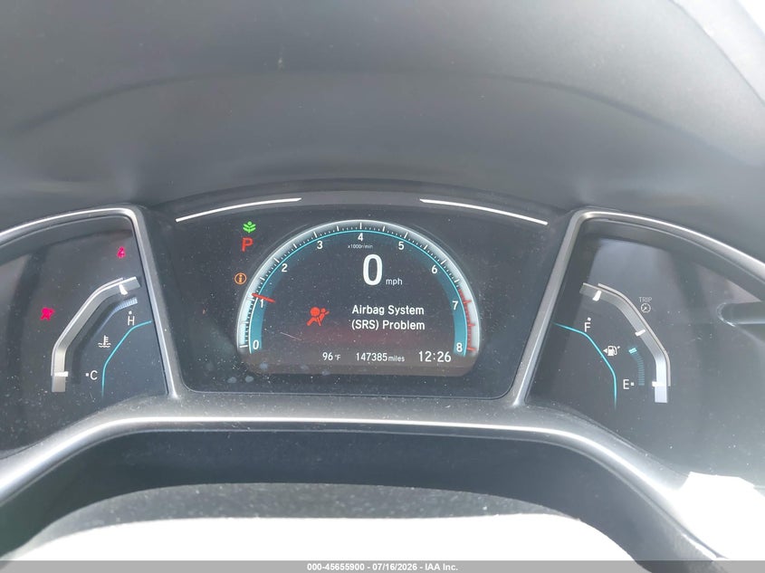 2017 Honda Civic VIN 2HGFC2F78HH576283 IAAI salvage auction — LEFT FRONT, Salvage (California), sold $3,000 on 2026-07-30 (photo 7)