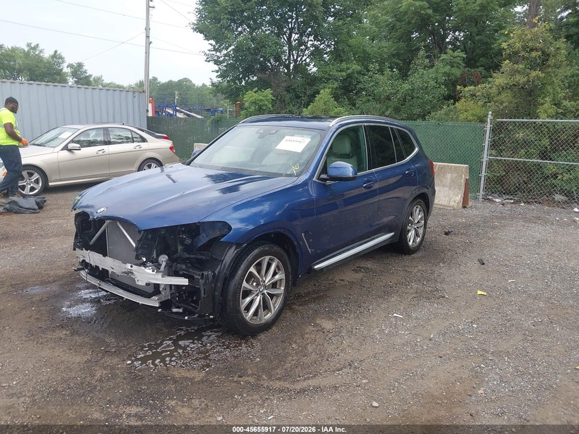 2019 BMW X3 VIN 5UXTR9C51KLE19900 IAAI salvage auction — FRONT END, Salvage - 75% Or Less (Maryland), sold $8,400 on 2026-08-29 (photo 2)