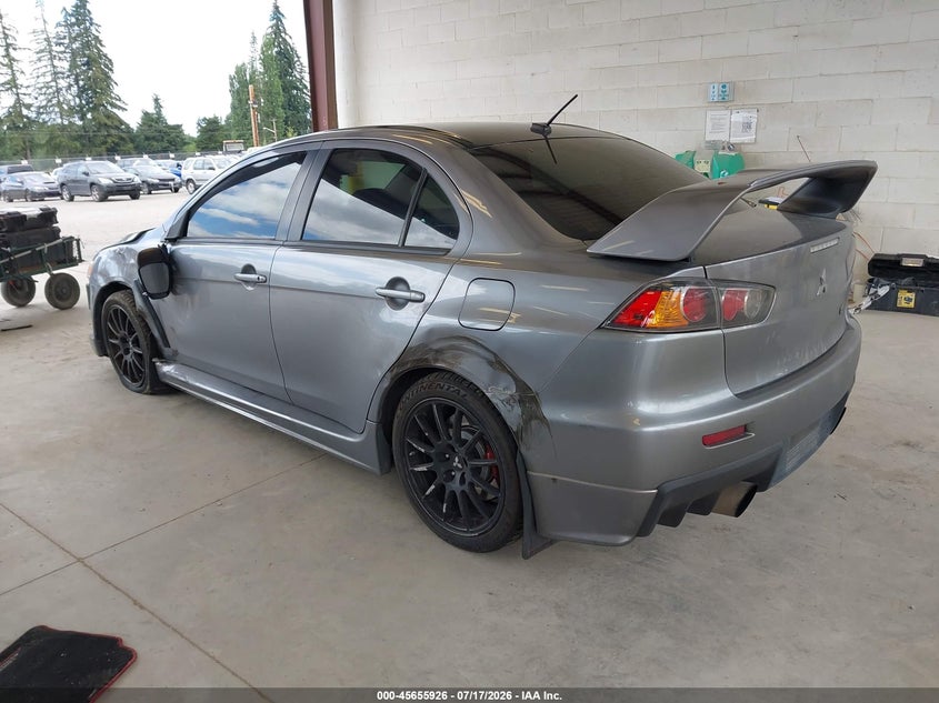 2015 Mitsubishi Lancer evolution VIN JA32W7FV2FU027560 IAAI salvage auction — LEFT & RIGHT, Salvage Title, sold $14,350 on 2026-08-12 (photo 3)