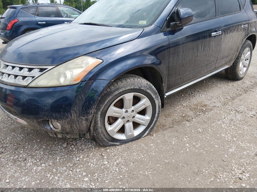2007 Nissan Murano VIN JN8AZ08W97W657555 IAAI salvage auction — NORMAL WEAR, Clear (Missouri), sold $125 on 2026-07-27 (photo 6)