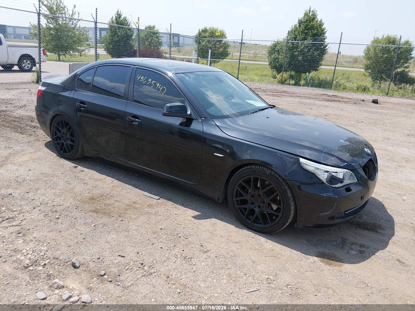 2010 BMW 5 series VIN WBANV9C57AC461776 IAAI salvage auction — FRONT END, Salvage (North Dakota), sold $1,150 on 2026-08-05 (photo 1)