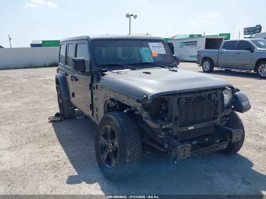 2021 Jeep Wrangler / VIN 1C4HJXEN8MW610132 — IAAI salvage auction photo