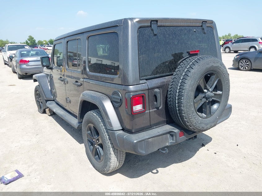 2021 Jeep Wrangler / VIN 1C4HJXEN8MW610132 IAAI salvage auction — RIGHT FRONT, Original (Texas), sold $12,500 on 2026-09-04 (photo 3)