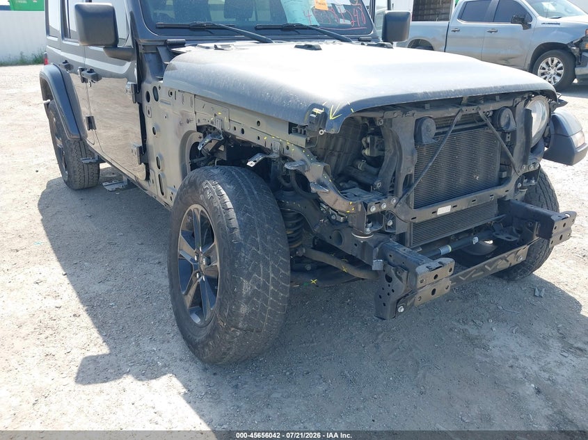 2021 Jeep Wrangler / VIN 1C4HJXEN8MW610132 IAAI salvage auction — RIGHT FRONT, Original (Texas), sold $12,500 on 2026-09-04 (photo 6)
