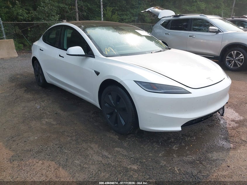 2025 Tesla Model 3 VIN 5YJ3E1EA3SF070957 IAAI salvage auction — FRONT END, Salvage - Greater Than 75% (Maryland), sold $20,500 on 2026-09-02 (photo 1)