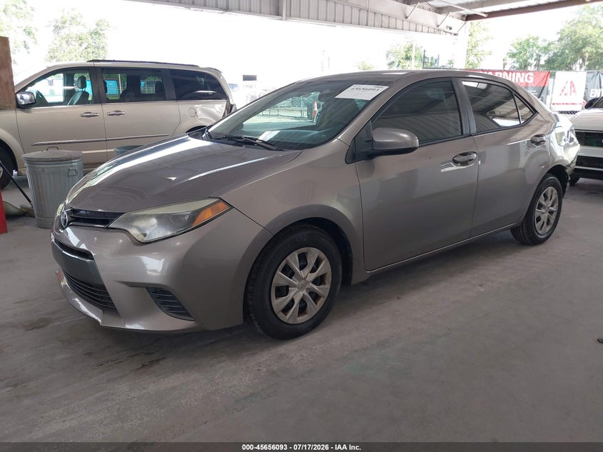 2015 Toyota Corolla VIN 2T1BPRHE4FC289746 IAAI salvage auction — REAR END, Rebuildable (Florida), sold $2,150 on 2026-07-30 (photo 2)