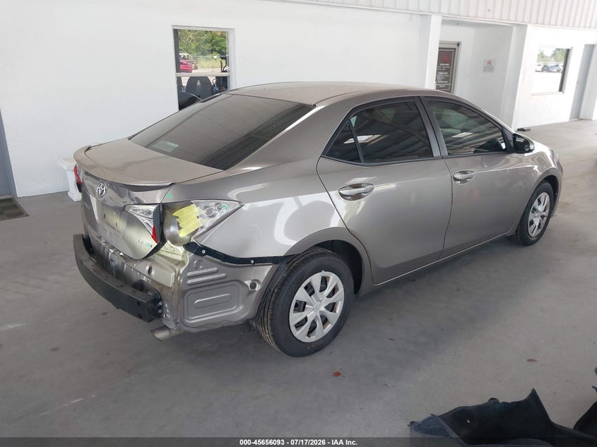 2015 Toyota Corolla VIN 2T1BPRHE4FC289746 IAAI salvage auction — REAR END, Rebuildable (Florida), sold $2,150 on 2026-07-30 (photo 4)