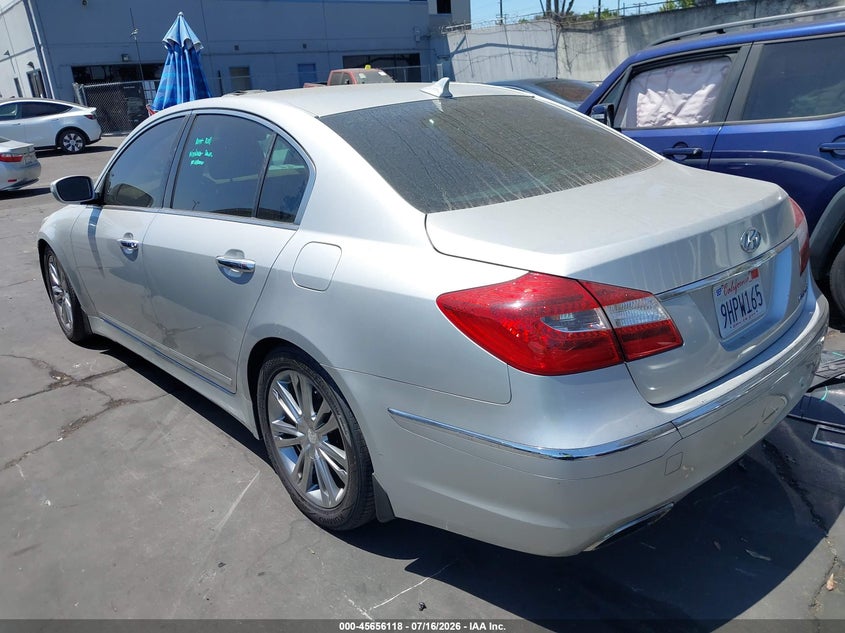 2012 Hyundai Genesis VIN KMHGC4DD7CU202093 IAAI salvage auction — FRONT END, Salvage Title, sold $1,050 on 2026-07-29 (photo 3)