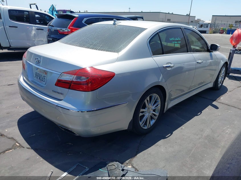 2012 Hyundai Genesis VIN KMHGC4DD7CU202093 IAAI salvage auction — FRONT END, Salvage Title, sold $1,050 on 2026-07-29 (photo 4)
