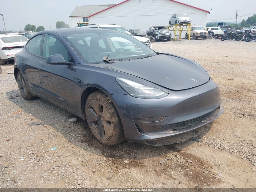 2023 Tesla Model 3 VIN 5YJ3E1EA1PF396165 IAAI salvage auction — FRONT END, Wait Title, sold $7,975 on 2026-09-05 (photo 1)