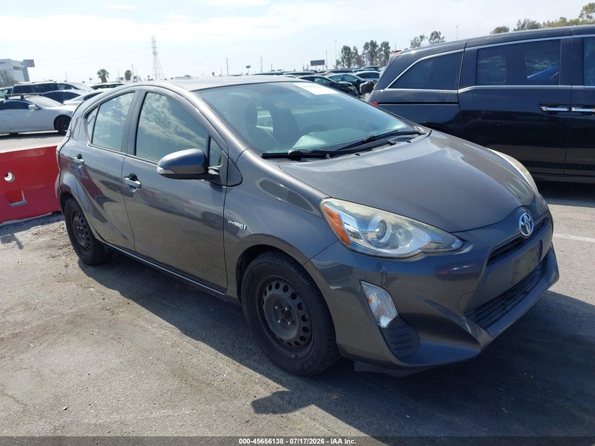 2016 Toyota Prius c VIN JTDKDTB35G1122735 IAAI salvage auction — REAR END, Salvage (California), sold $1,350 on 2026-07-23 (photo 1)