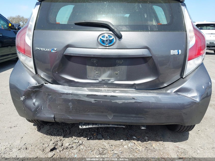 2016 Toyota Prius c VIN JTDKDTB35G1122735 IAAI salvage auction — REAR END, Salvage (California), sold $1,350 on 2026-07-23 (photo 6)