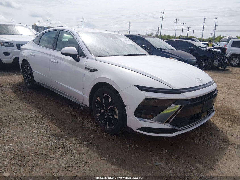 2025 Hyundai Sonata VIN KMHL64JA9SA470921 IAAI salvage auction — SIDE, Enterprise Vehicles Clear Only (Texas), sold $15,300 on 2026-07-22 (photo 1)