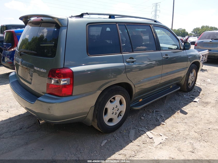 2005 Toyota Highlander VIN JTEDP21A150076202 IAAI salvage auction — NORMAL WEAR, Clear (Oklahoma), sold $700 on 2026-07-22 (photo 4)