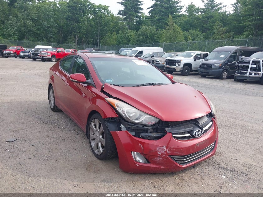 2011 Hyundai Elantra VIN KMHDH4AE6BU097577 IAAI salvage auction — FRONT END, Clear (Massachusetts), sold $25 on 2026-07-24 (photo 6)