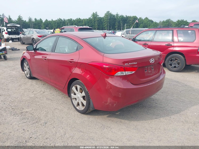 2011 Hyundai Elantra VIN KMHDH4AE6BU097577 IAAI salvage auction — FRONT END, Clear (Massachusetts), sold $25 on 2026-07-24 (photo 3)