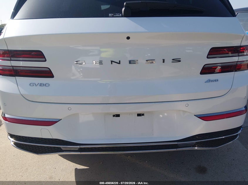 2026 Genesis Gv80 VIN KMUHFESB6TU318812 IAAI salvage auction — REAR END, Enterprise Vehicles Clear Only (Texas), sold $16,500 on 2026-07-29 (photo 6)