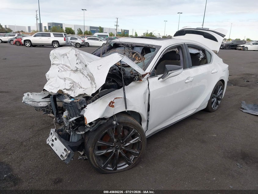 2023 Lexus Is VIN JTHGZ1B29P5068950 IAAI salvage auction — ROLLOVER, Salvage Title, sold $225 on 2026-07-31 (photo 2)