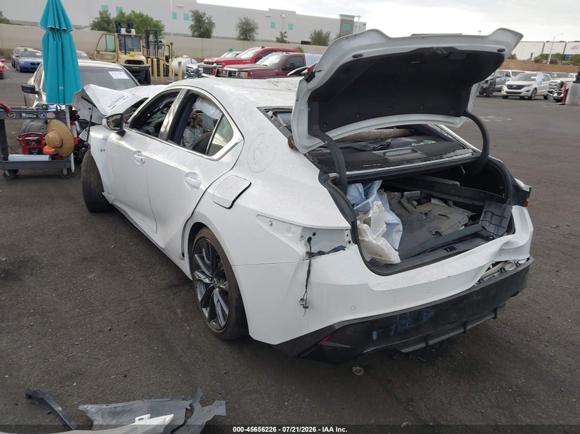 2023 Lexus Is VIN JTHGZ1B29P5068950 IAAI salvage auction — ROLLOVER, Salvage Title, sold $225 on 2026-07-31 (photo 3)