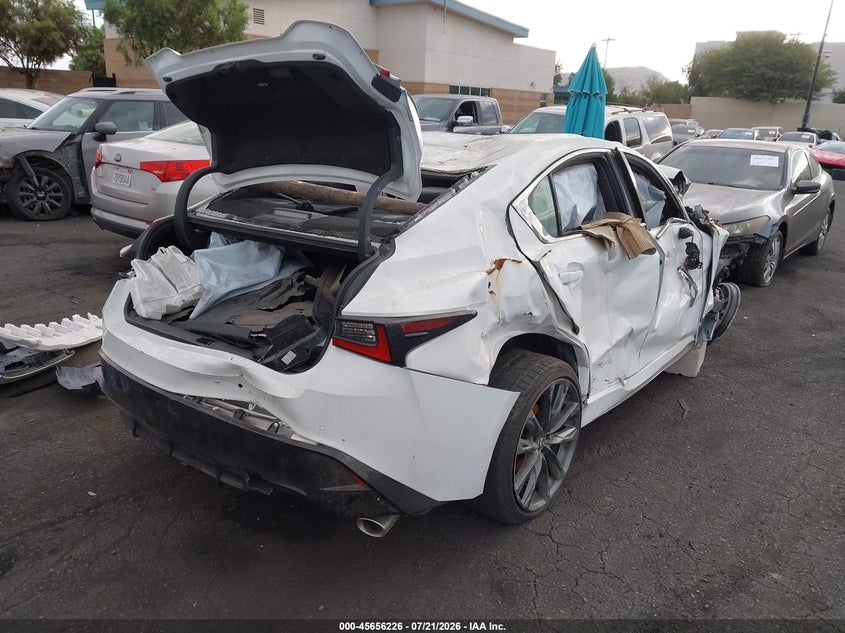 2023 Lexus Is VIN JTHGZ1B29P5068950 IAAI salvage auction — ROLLOVER, Salvage Title, sold $225 on 2026-07-31 (photo 4)