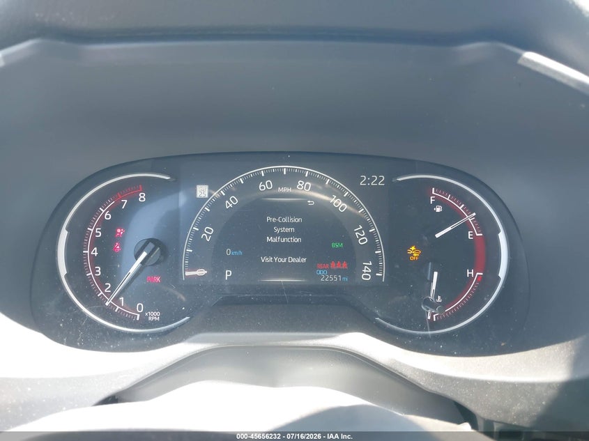 2025 Toyota Rav4 VIN 2T3W1RFVXSW393504 IAAI salvage auction — FRONT END, Enterprise Vehicles Clear Only (Nevada), sold $15,350 on 2026-07-29 (photo 7)