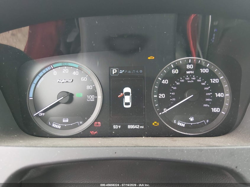 2017 Hyundai Sonata hybrid VIN KMHE34L34HA077286 IAAI salvage auction — NORMAL WEAR, Clear-Dealer Only (Arizona), sold $25 on 2026-07-28 (photo 7)