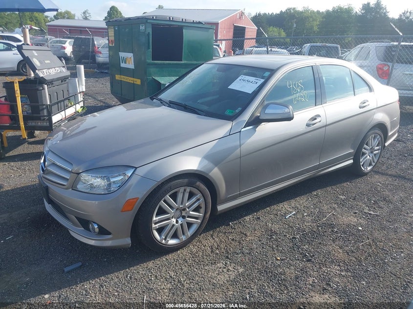 2009 Mercedes-benz C class VIN WDDGF81XX9R067520 IAAI salvage auction — FRONT END, Clear (Virginia), sold $600 on 2026-07-28 (photo 2)