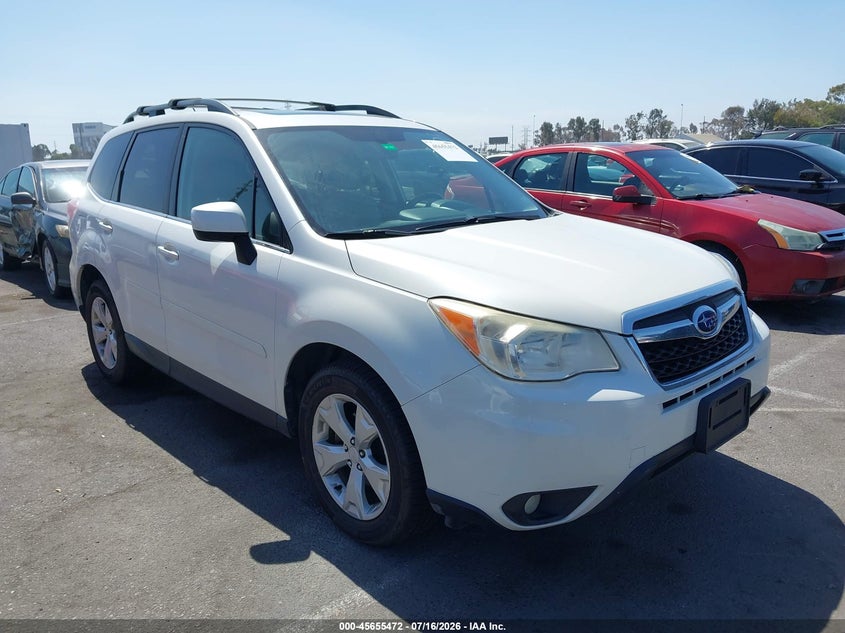 2014 Subaru Forester VIN JF2SJAJC2EH557829 IAAI salvage auction — NORMAL WEAR, Clear - Dealer Only (California), sold $875 on 2026-07-30 (photo 1)