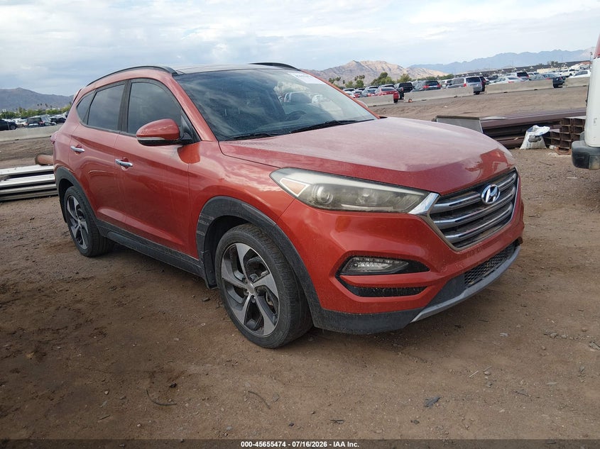 2016 Hyundai Tucson VIN KM8J33A23GU148140 IAAI salvage auction — NORMAL WEAR, Clear-Dealer Only (Arizona), sold $25 on 2026-07-21 (photo 1)