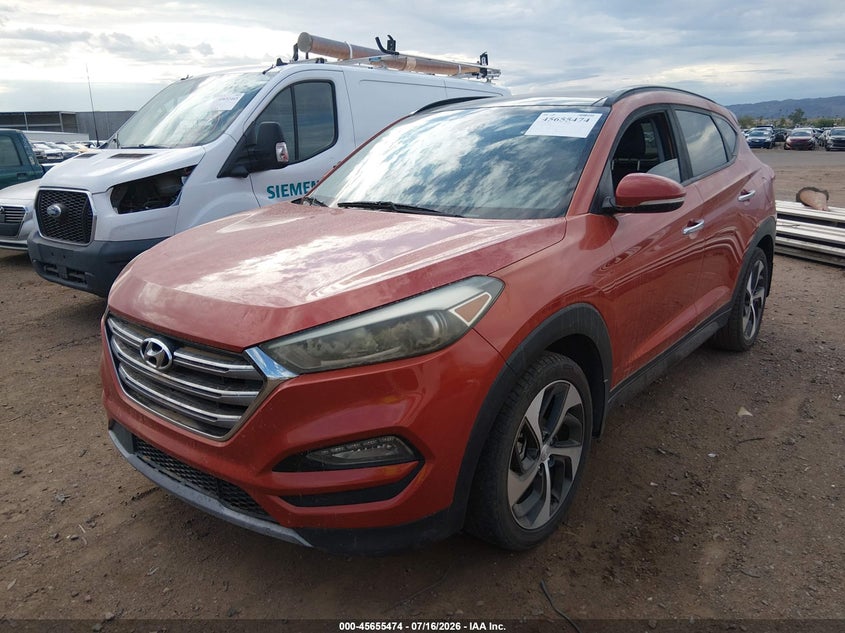 2016 Hyundai Tucson VIN KM8J33A23GU148140 IAAI salvage auction — NORMAL WEAR, Clear-Dealer Only (Arizona), sold $25 on 2026-07-21 (photo 2)