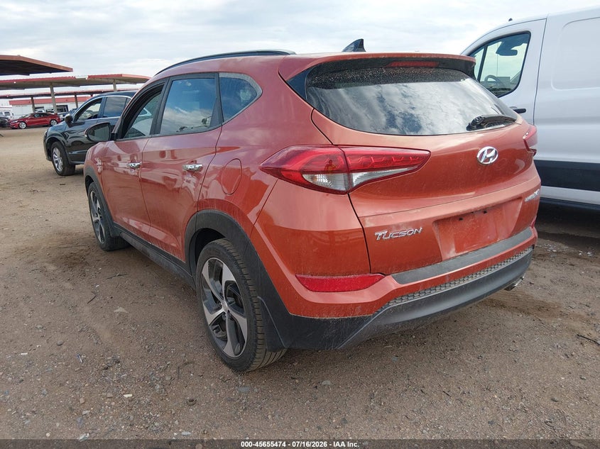2016 Hyundai Tucson VIN KM8J33A23GU148140 IAAI salvage auction — NORMAL WEAR, Clear-Dealer Only (Arizona), sold $25 on 2026-07-21 (photo 3)