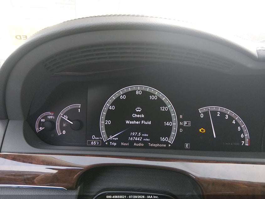 2013 Mercedes-benz S-klasse VIN WDDNG9EB0DA496634 IAAI salvage auction — NORMAL WEAR, Clear-Dealer Only (West Virginia), sold $550 on 2026-07-30 (photo 7)