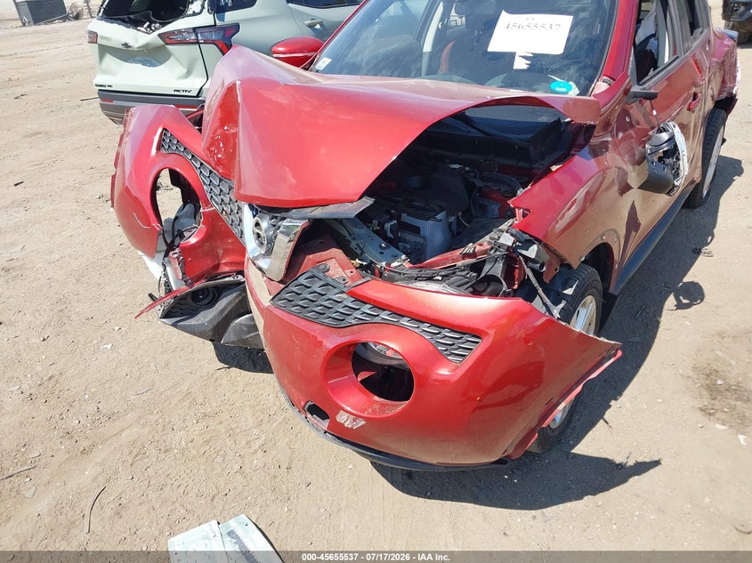 2015 Nissan Juke VIN JN8AF5MV8FT557014 IAAI salvage auction — FRONT & REAR, Clear (Massachusetts), sold $400 on 2026-07-31 (photo 6)