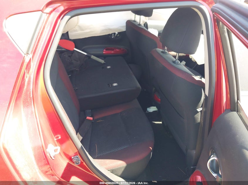 2015 Nissan Juke VIN JN8AF5MV8FT557014 IAAI salvage auction — FRONT & REAR, Clear (Massachusetts), sold $400 on 2026-07-31 (photo 8)
