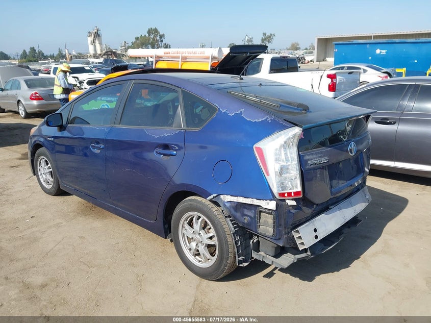 2010 Toyota Prius VIN JTDKN3DU7A0195492 IAAI salvage auction — REAR END, Salvage (California), sold $25 on 2026-07-29 (photo 3)