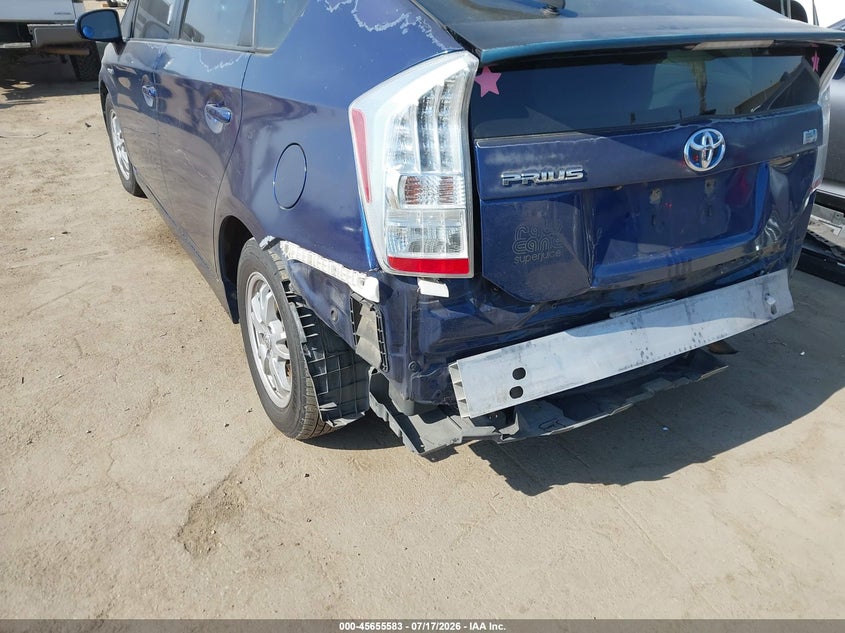 2010 Toyota Prius VIN JTDKN3DU7A0195492 IAAI salvage auction — REAR END, Salvage (California), sold $25 on 2026-07-29 (photo 6)