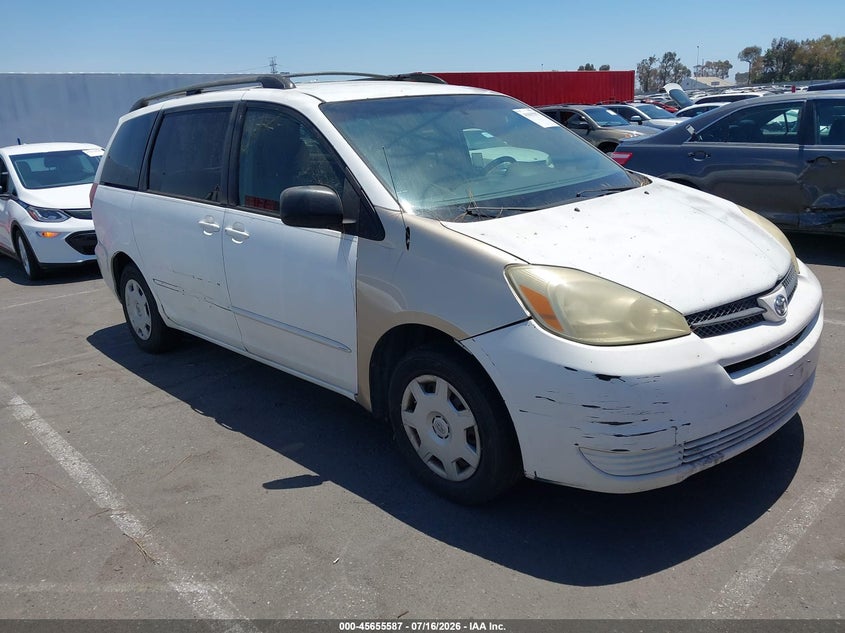 2004 Toyota Sienna VIN 5TDZA23CX4S145331 IAAI salvage auction — NORMAL WEAR, Clear - Dealer Only (California), sold $550 on 2026-07-30 (photo 1)