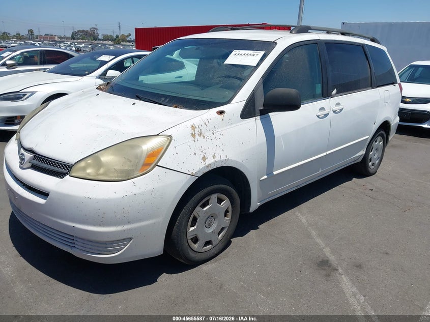 2004 Toyota Sienna VIN 5TDZA23CX4S145331 IAAI salvage auction — NORMAL WEAR, Clear - Dealer Only (California), sold $550 on 2026-07-30 (photo 2)