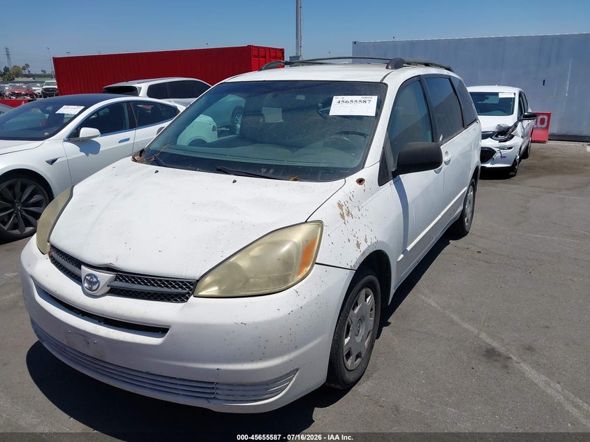 2004 Toyota Sienna VIN 5TDZA23CX4S145331 IAAI salvage auction — NORMAL WEAR, Clear - Dealer Only (California), sold $550 on 2026-07-30 (photo 6)