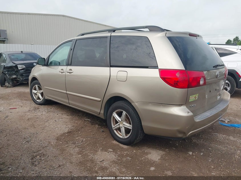 2008 Toyota Sienna VIN 5TDZK23C58S122607 IAAI salvage auction — NORMAL WEAR, Original (Texas), sold $900 on 2026-07-23 (photo 3)