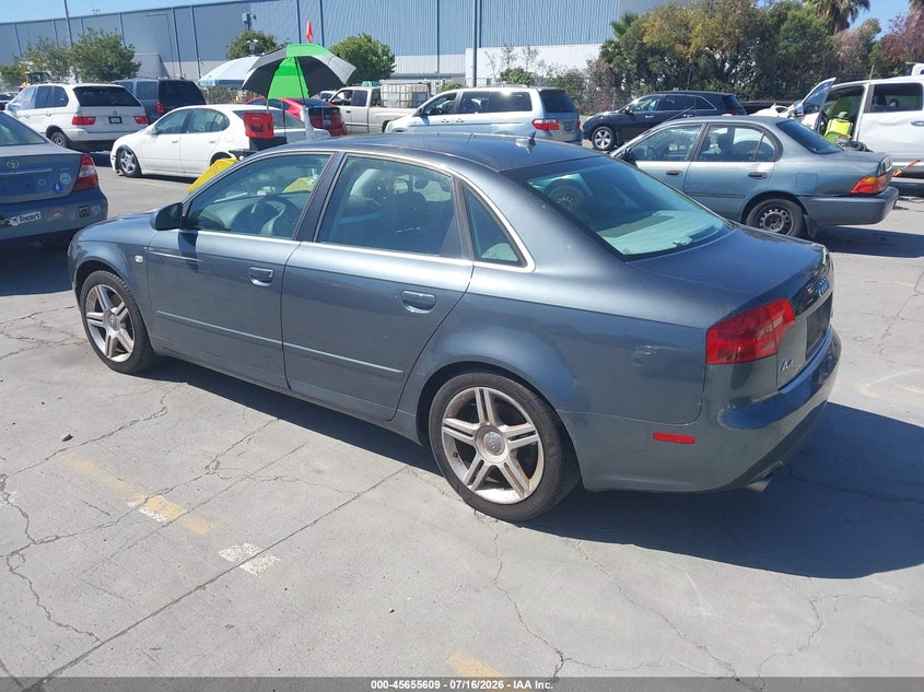 2007 Audi A4 VIN WAUDF78EX7A115358 IAAI salvage auction — NORMAL WEAR, Salvage Title - Dealer (California), sold $25 on 2026-07-29 (photo 3)