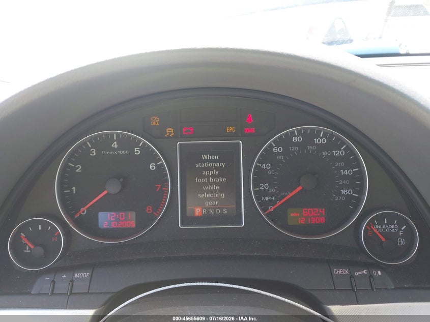2007 Audi A4 VIN WAUDF78EX7A115358 IAAI salvage auction — NORMAL WEAR, Salvage Title - Dealer (California), sold $25 on 2026-07-29 (photo 7)