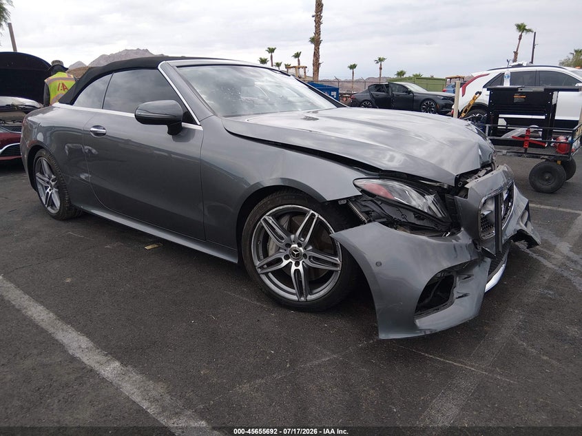 2018 Mercedes-benz E-klasse VIN WDD1K6FB1JF049660 IAAI salvage auction — FRONT END, Salvage (Nevada), sold $7,300 on 2026-08-06 (photo 1)