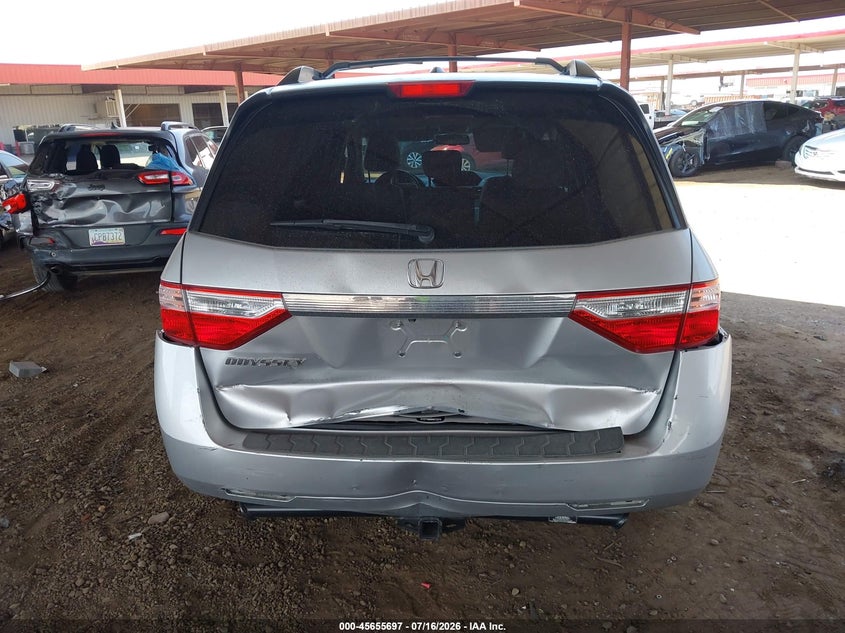 2013 Honda Odyssey VIN 5FNRL5H61DB086320 IAAI salvage auction — REAR END, Salvage Title, sold $1,600 on 2026-07-29 (photo 6)