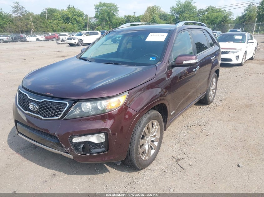 2012 Kia Sorento VIN 5XYKWDA27CG191364 IAAI salvage auction — FRONT END, Clear (Virginia), sold $2,150 on 2026-07-31 (photo 2)