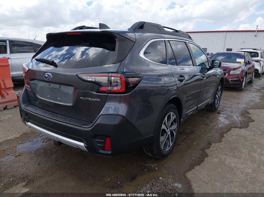 2022 Subaru Outback VIN 4S4BTANC6N3144257 IAAI salvage auction — HAIL, Salvage Title, sold $13,050 on 2026-08-21 (photo 4)