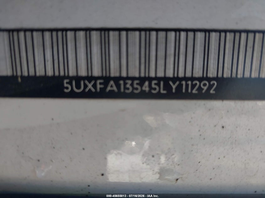 2005 BMW X5 VIN 5UXFA13545LY11292 IAAI salvage auction — NORMAL WEAR, Clear - Dealer Only (California), sold $25 on 2026-07-29 (photo 9)