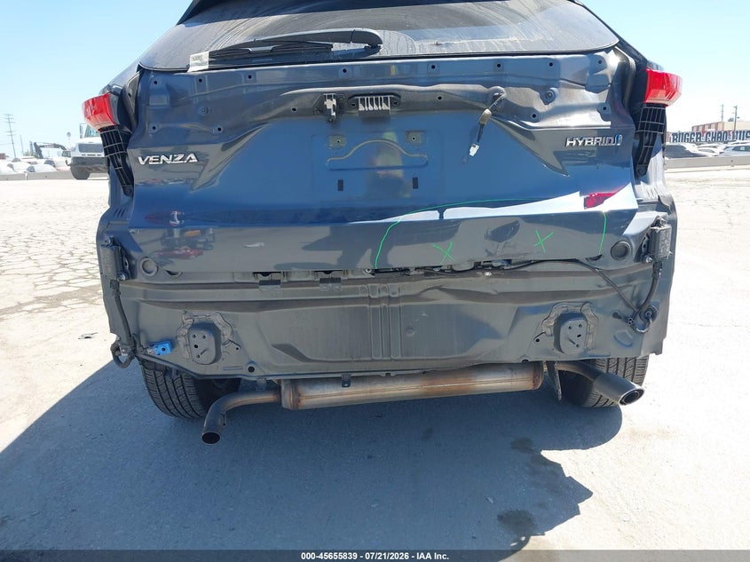 2021 Toyota Venza VIN JTEAAAAH7MJ083031 IAAI salvage auction — REAR END, Salvage Title, sold $9,400 on 2026-07-31 (photo 6)