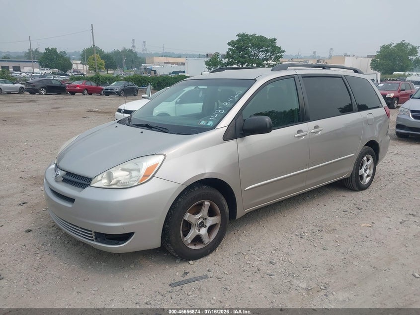 2005 Toyota Sienna VIN 5TDZA23CX5S271934 IAAI salvage auction — NORMAL WEAR, Clear (Pennsylvania), sold $25 on 2026-07-24 (photo 2)