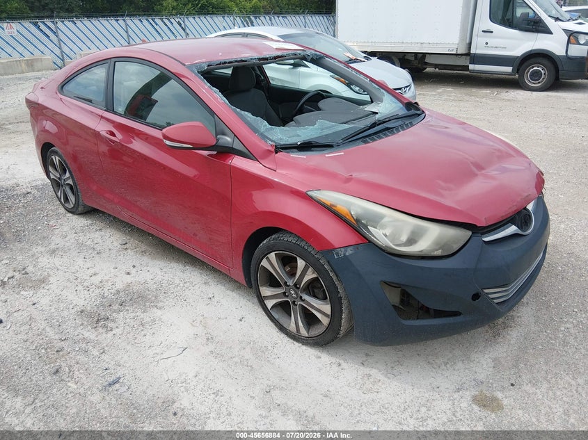 2014 Hyundai Elantra VIN KMHDH6AH6EU026101 IAAI salvage auction — NORMAL WEAR, Clear (Pennsylvania), sold $25 on 2026-07-28 (photo 1)